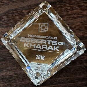 Rare Gearbox Software Homeworld:Deserts of Kharak 2016 Crystal Award Paperweight